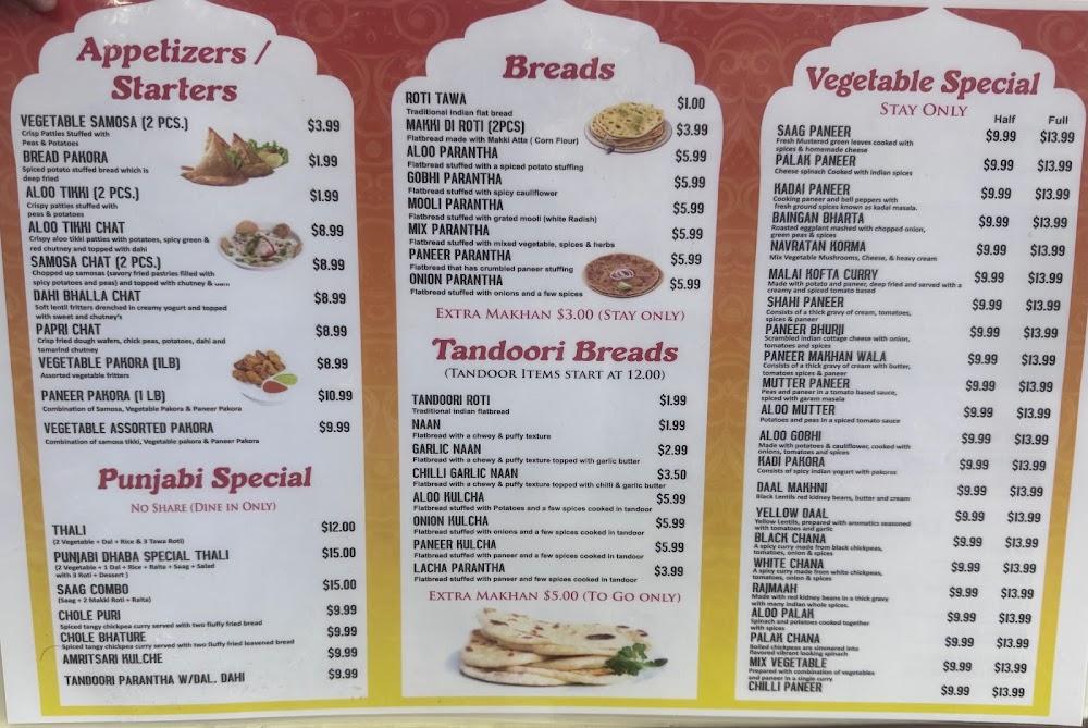 Punjabi Dhaba Hicksville Menu image 2